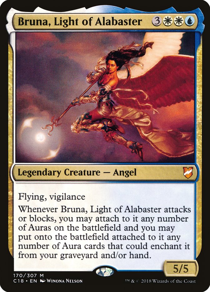 Bruna, Light of Alabaster (Oversized) [Commander 2018 Oversized] | Gear Gaming Bentonville