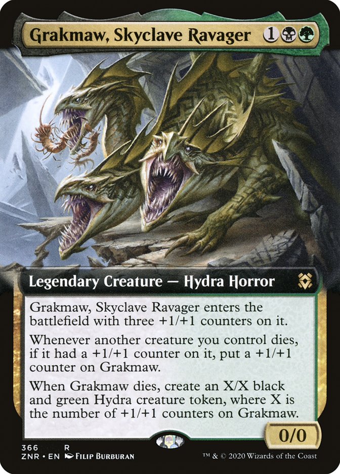 Grakmaw, Skyclave Ravager (Extended Art) [Zendikar Rising] | Gear Gaming Bentonville