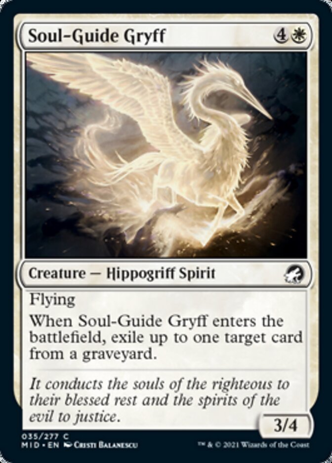 Soul-Guide Gryff [Innistrad: Midnight Hunt] | Gear Gaming Bentonville