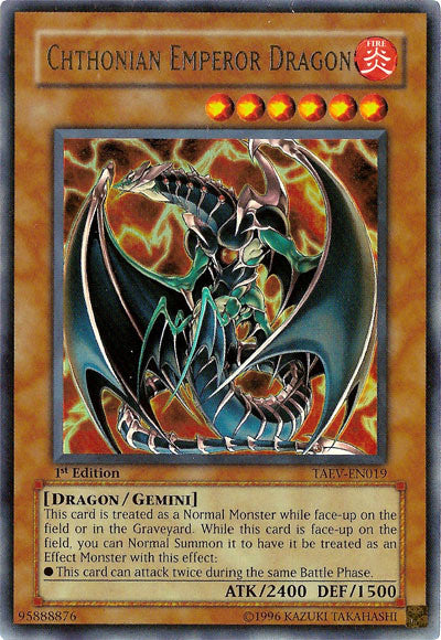 Chthonian Emperor Dragon [TAEV-EN019] Ultra Rare | Gear Gaming Bentonville