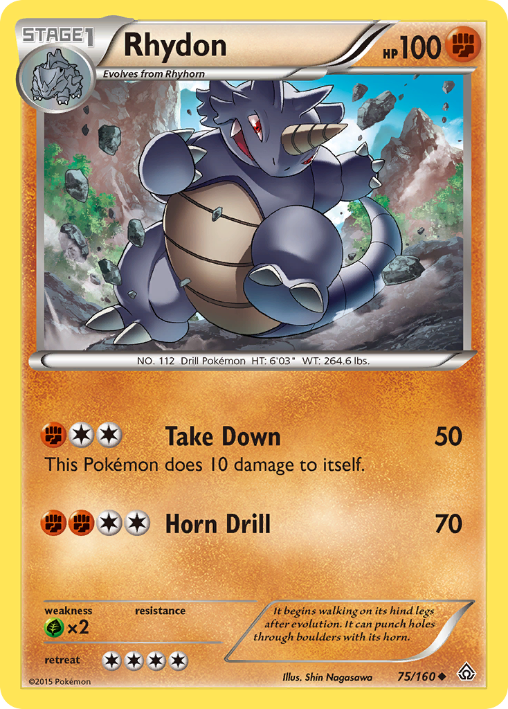 Rhydon (75/160) [XY: Primal Clash] | Gear Gaming Bentonville