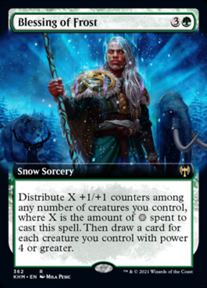 Blessing of Frost (Extended Art) [Kaldheim] | Gear Gaming Bentonville