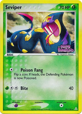 Seviper (32/110) (Stamped) [EX: Holon Phantoms] | Gear Gaming Bentonville