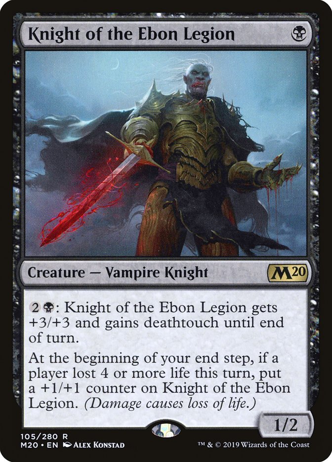 Knight of the Ebon Legion [Core Set 2020] | Gear Gaming Bentonville