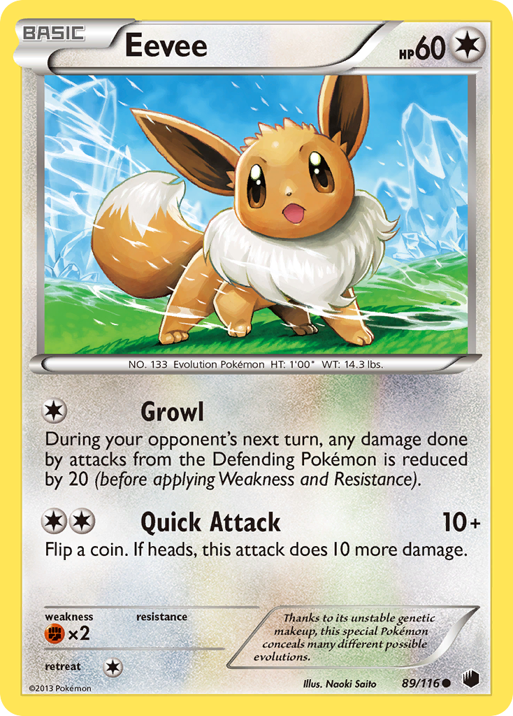 Eevee (89/116) [Black & White: Plasma Freeze] | Gear Gaming Bentonville