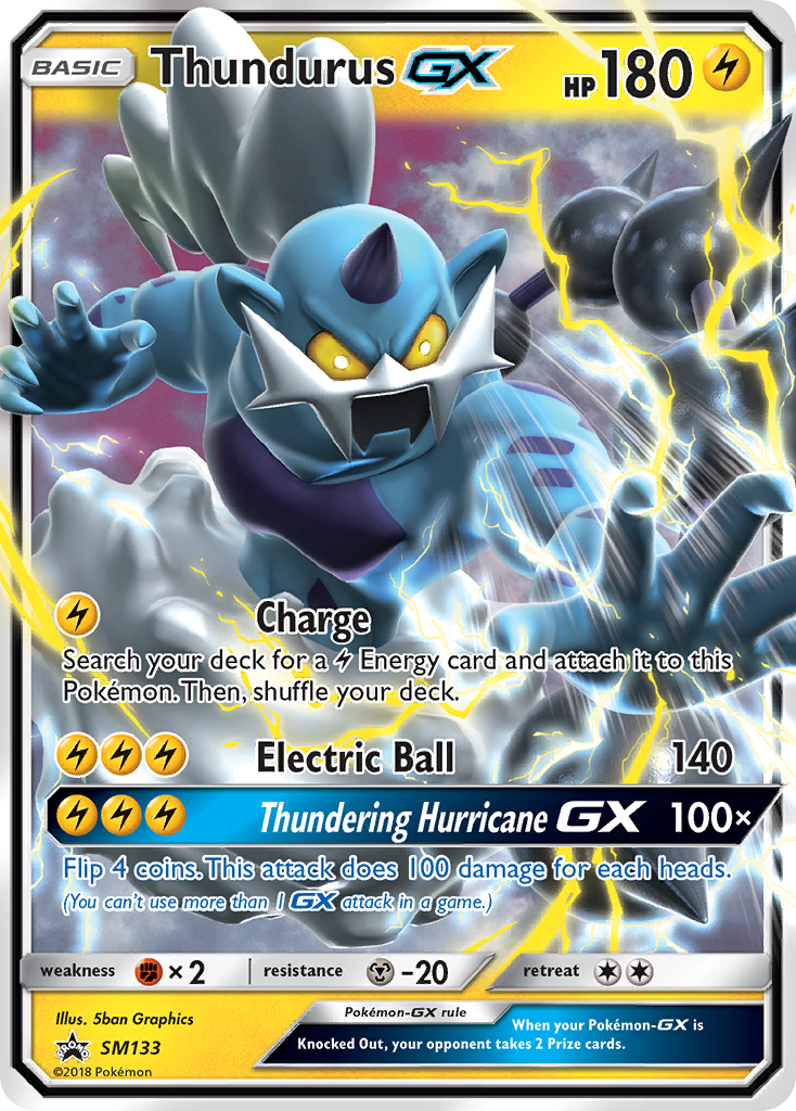 Thundurus GX (SM133) [Sun & Moon: Black Star Promos] | Gear Gaming Bentonville