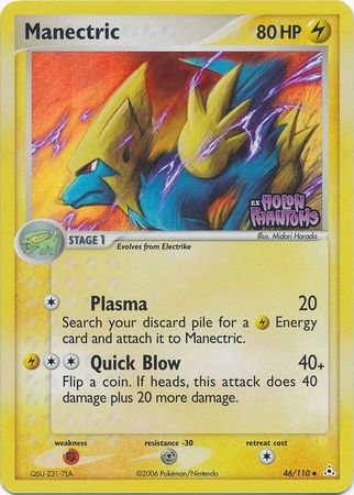 Manectric (46/110) (Stamped) [EX: Holon Phantoms] | Gear Gaming Bentonville