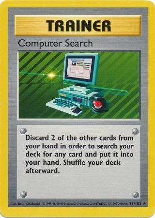 Computer Search (71/102) [Base Set Shadowless Unlimited] | Gear Gaming Bentonville