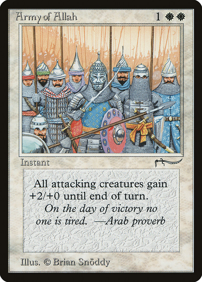 Army of Allah (Light Mana Cost) [Arabian Nights] | Gear Gaming Bentonville