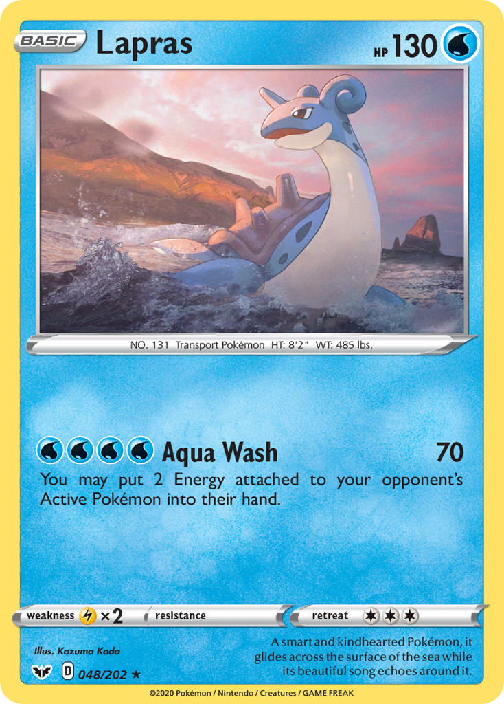 Lapras (048/202) [Sword & Shield: Base Set] | Gear Gaming Bentonville