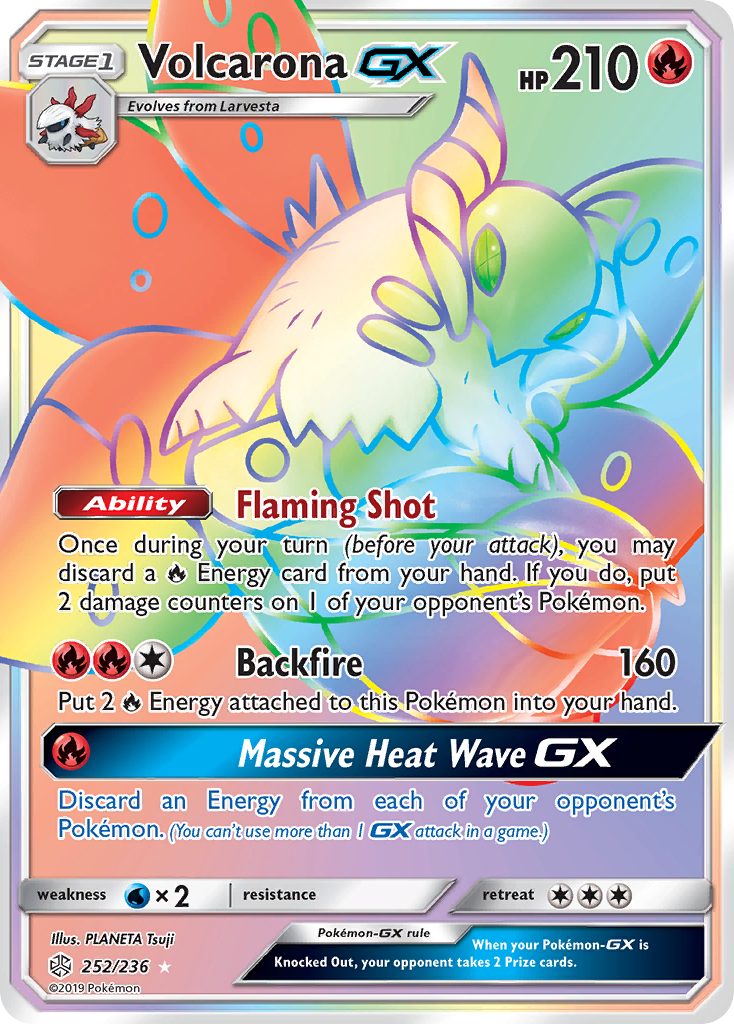 Volcarona GX (252/236) [Sun & Moon: Cosmic Eclipse] | Gear Gaming Bentonville