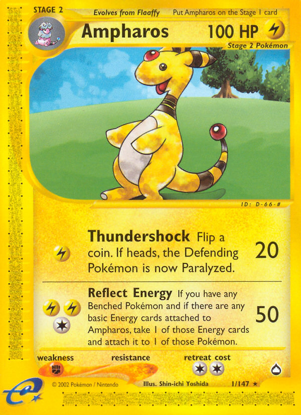 Ampharos (1/147) [Aquapolis] | Gear Gaming Bentonville