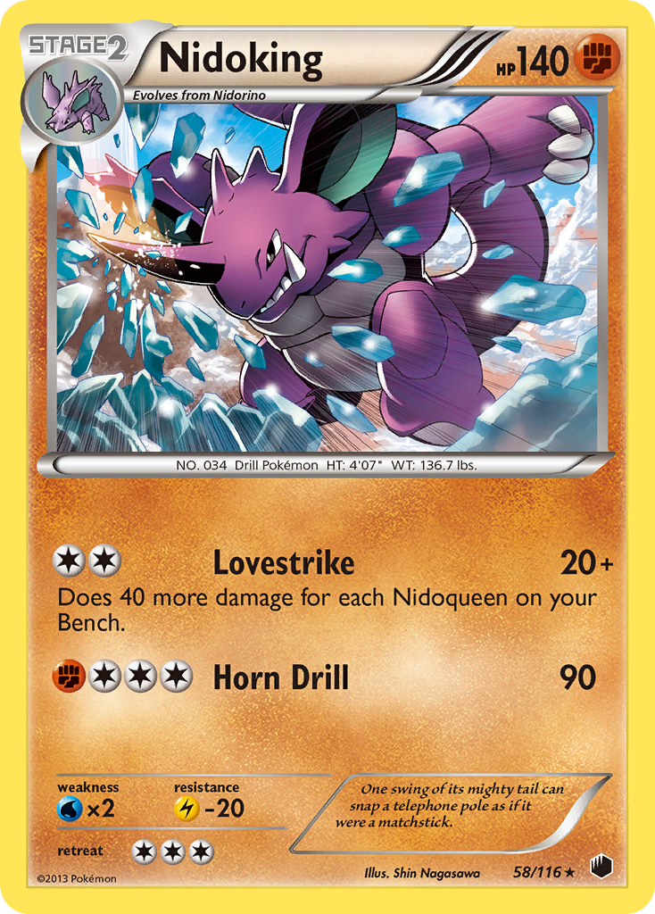 Nidoking (58/116) [Black & White: Plasma Freeze] | Gear Gaming Bentonville