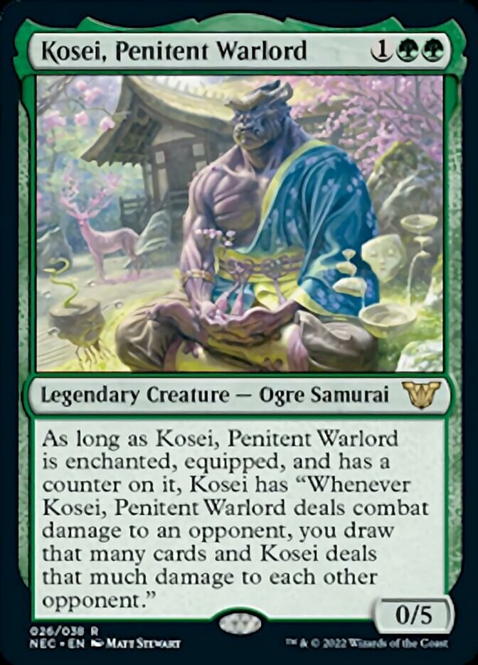 Kosei, Penitent Warlord [Kamigawa: Neon Dynasty Commander] | Gear Gaming Bentonville