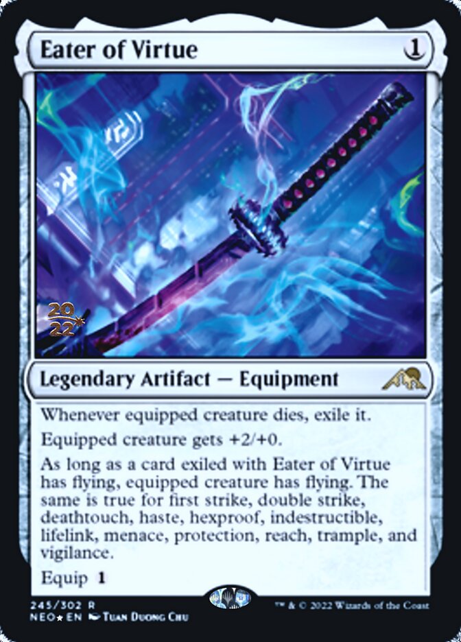 Eater of Virtue [Kamigawa: Neon Dynasty Prerelease Promos] | Gear Gaming Bentonville