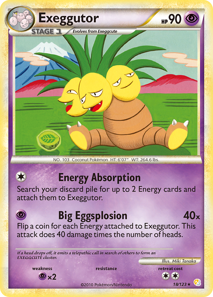 Exeggutor (18/123) [HeartGold & SoulSilver: Base Set] | Gear Gaming Bentonville