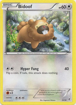 Bidoof (12/30) [XY: Trainer Kit 1 - Bisharp] | Gear Gaming Bentonville