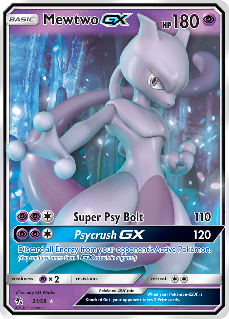 Mewtwo GX (31/68) [Sun & Moon: Hidden Fates] | Gear Gaming Bentonville