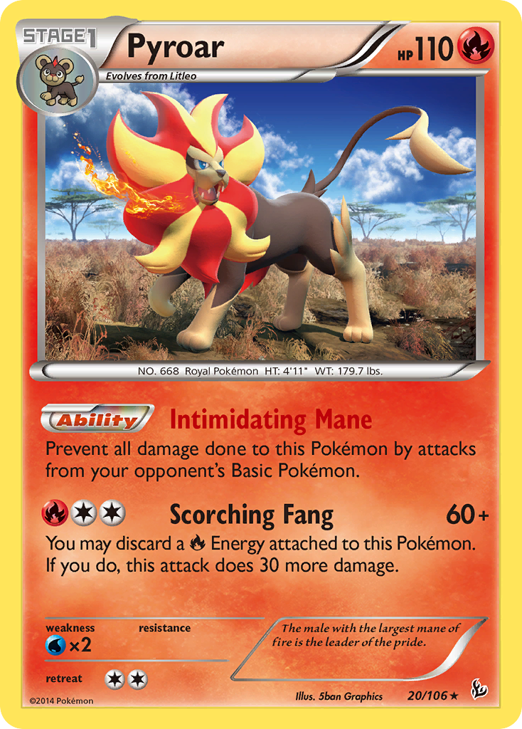 Pyroar (20/106) [XY: Flashfire] | Gear Gaming Bentonville