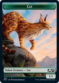 Cat (020) // Dog Double-sided Token [Core Set 2021 Tokens] | Gear Gaming Bentonville