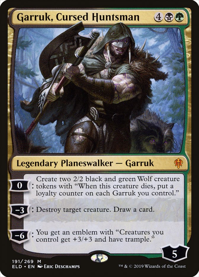 Garruk, Cursed Huntsman [Throne of Eldraine] | Gear Gaming Bentonville