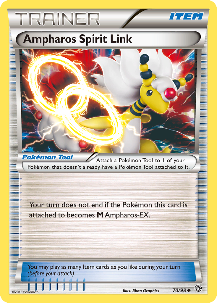 Ampharos Spirit Link (70/98) [XY: Ancient Origins] | Gear Gaming Bentonville