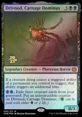 Drivnod, Carnage Dominus [Phyrexia: All Will Be One Prerelease Promos] | Gear Gaming Bentonville