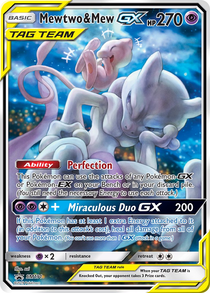 Mewtwo & Mew GX (SM191) [Sun & Moon: Black Star Promos] | Gear Gaming Bentonville