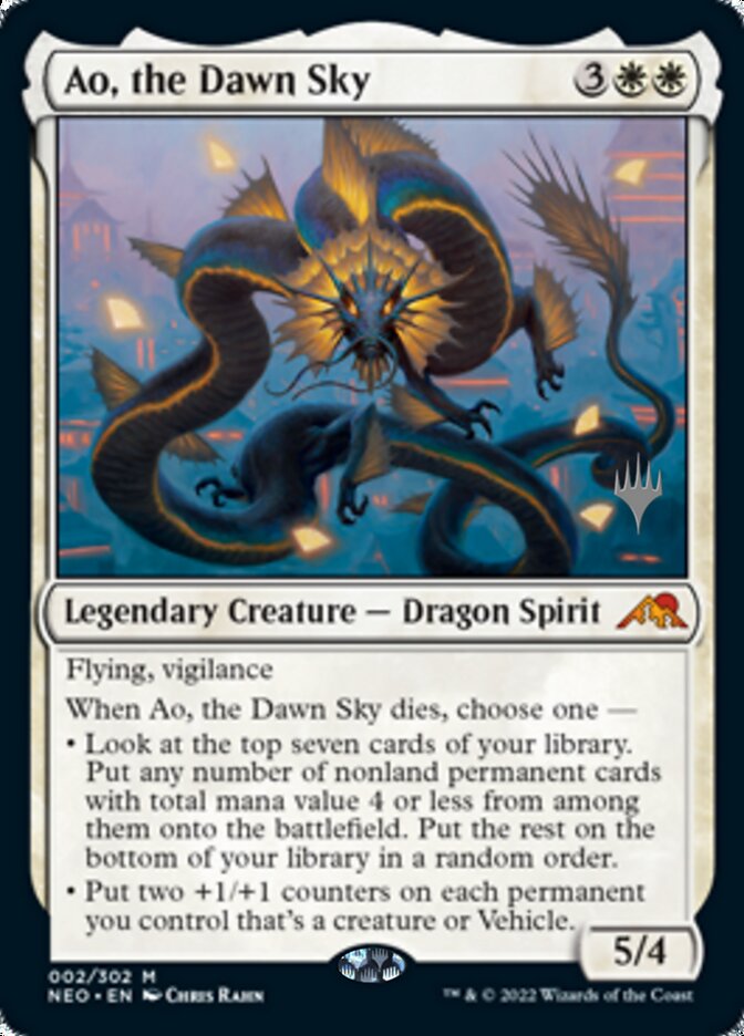 Ao, the Dawn Sky (Promo Pack) [Kamigawa: Neon Dynasty Promos] | Gear Gaming Bentonville