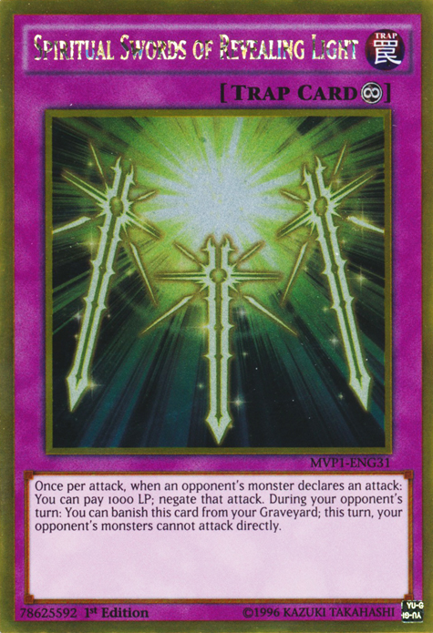 Spiritual Swords of Revealing Light [MVP1-ENG31] Gold Rare | Gear Gaming Bentonville