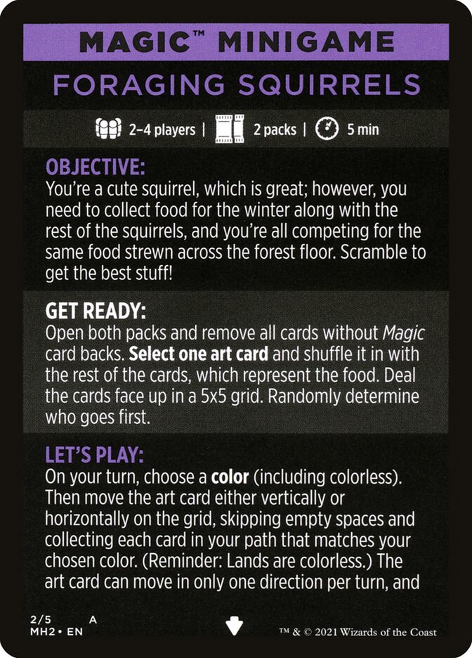 Foraging Squirrels (Magic Minigame) [Modern Horizons 2 Minigame] | Gear Gaming Bentonville