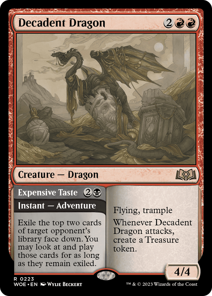 Decadent Dragon // Expensive Taste [Wilds of Eldraine] | Gear Gaming Bentonville