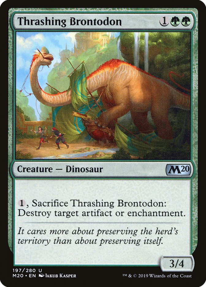 Thrashing Brontodon [Core Set 2020] | Gear Gaming Bentonville