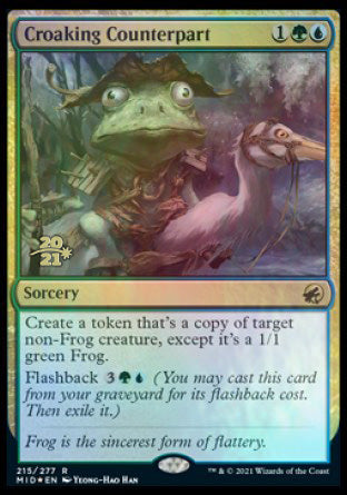Croaking Counterpart [Innistrad: Midnight Hunt Prerelease Promos] | Gear Gaming Bentonville