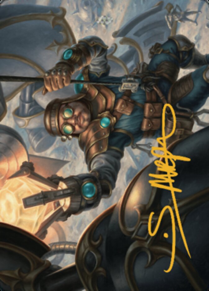 Powerstone Engineer Art Card (Gold-Stamped Signature) [The Brothers' War Art Series] | Gear Gaming Bentonville