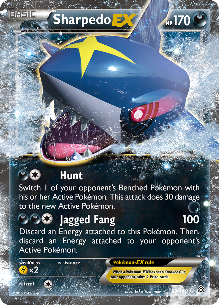 Sharpedo EX (91/160) [XY: Primal Clash] | Gear Gaming Bentonville