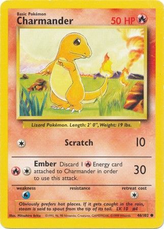 Charmander (46/102) [Base Set Unlimited] | Gear Gaming Bentonville