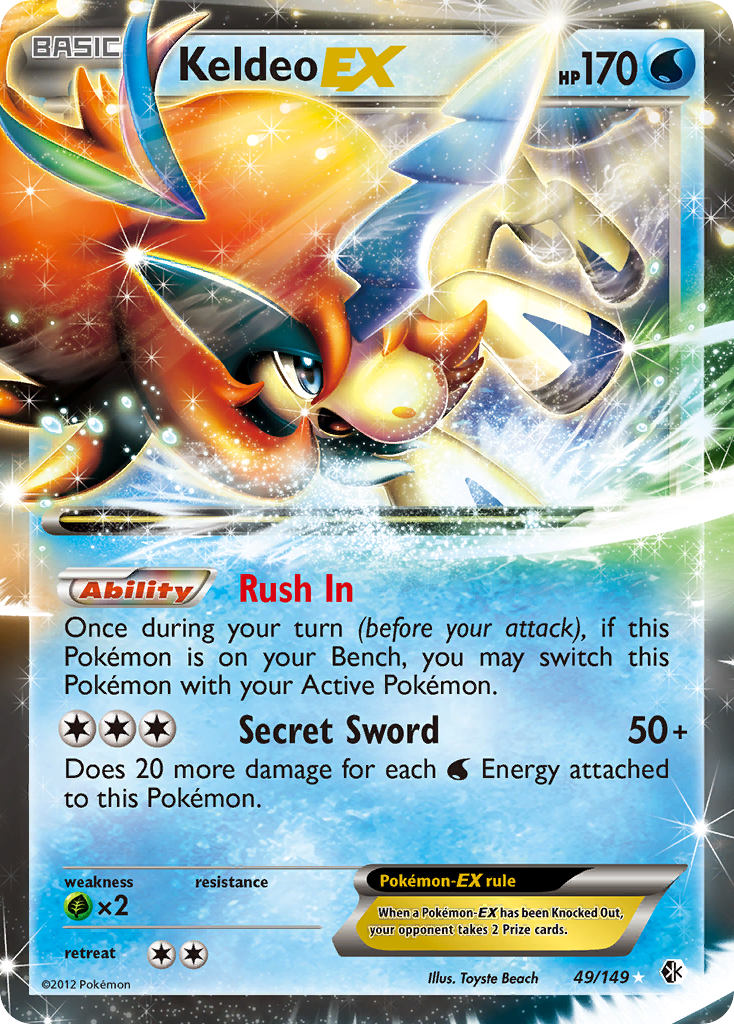 Keldeo EX (49/149) [Black & White: Boundaries Crossed] | Gear Gaming Bentonville