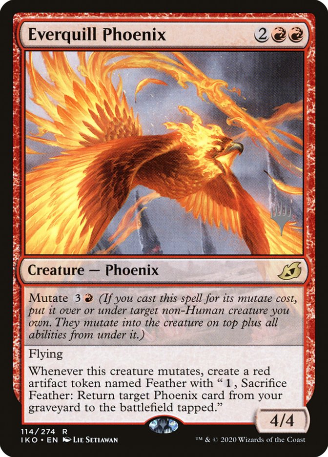 Everquill Phoenix (Promo Pack) [Ikoria: Lair of Behemoths Promos] | Gear Gaming Bentonville