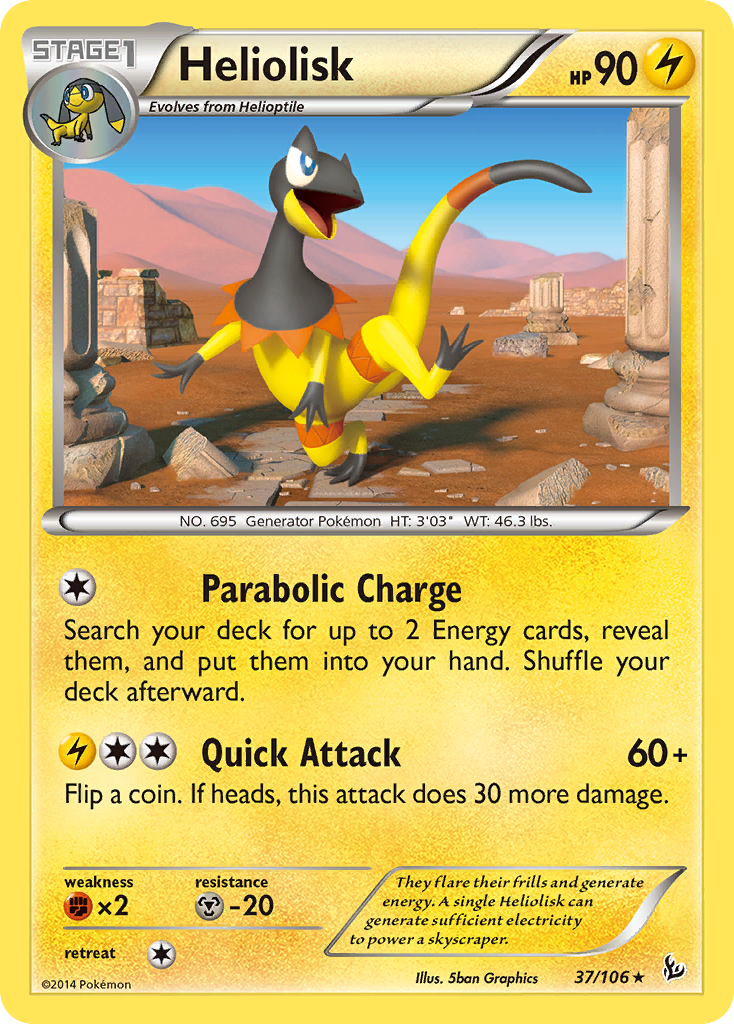 Heliolisk (37/106) [XY: Flashfire] | Gear Gaming Bentonville