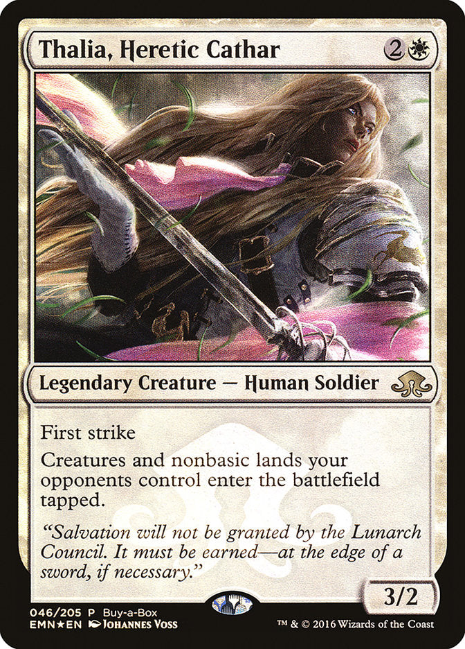 Thalia, Heretic Cathar (Buy-A-Box) [Eldritch Moon Promos] | Gear Gaming Bentonville