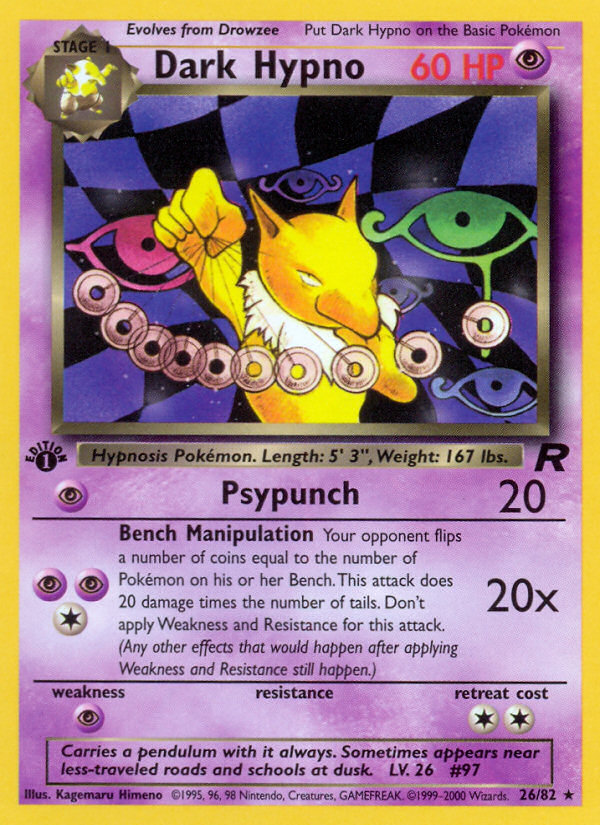 Dark Hypno (26/82) [Team Rocket 1st Edition] | Gear Gaming Bentonville