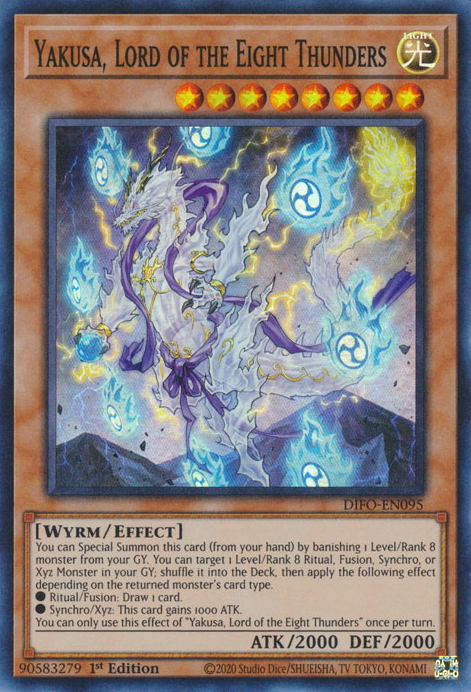 Yakusa, Lord of the Eight Thunders [DIFO-EN095] Super Rare | Gear Gaming Bentonville