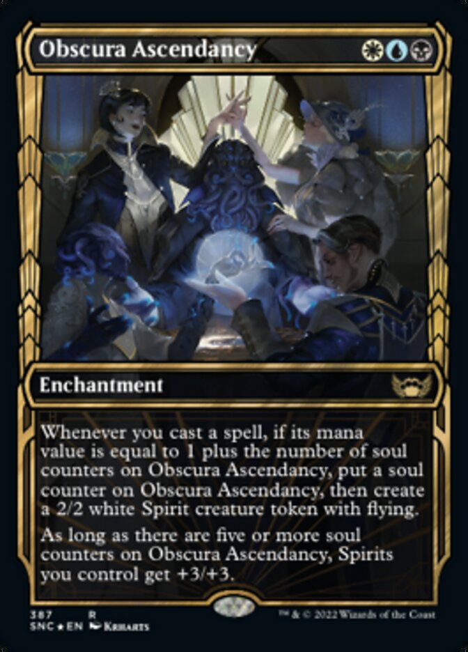 Obscura Ascendancy (Showcase Golden Age Gilded Foil) [Streets of New Capenna] | Gear Gaming Bentonville