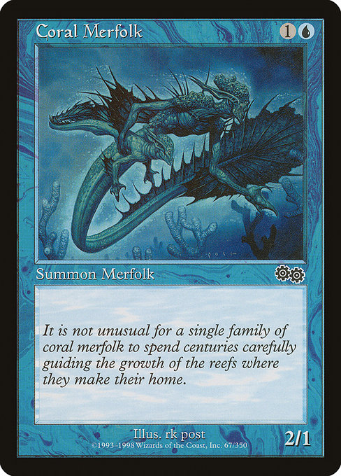 Coral Merfolk [Urza's Saga] | Gear Gaming Bentonville