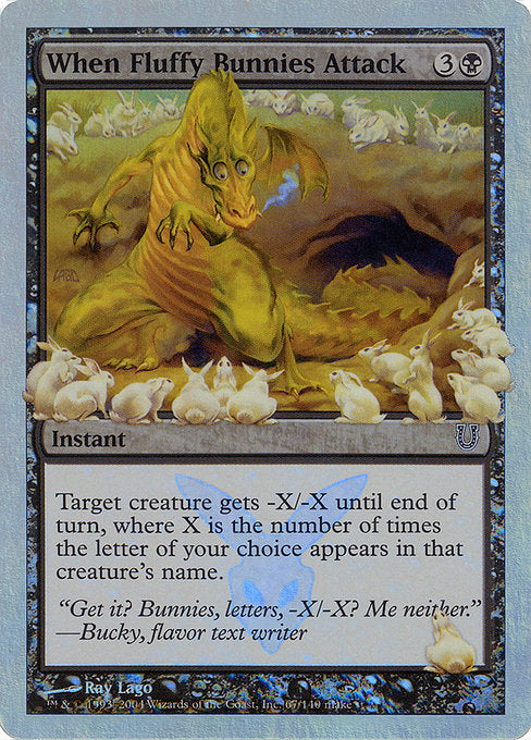 When Fluffy Bunnies Attack (Alternate Foil) [Unhinged] | Gear Gaming Bentonville