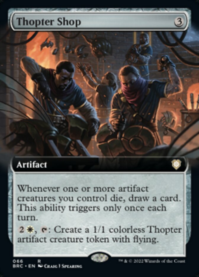 Thopter Shop (Extended Art) [The Brothers' War Commander] | Gear Gaming Bentonville