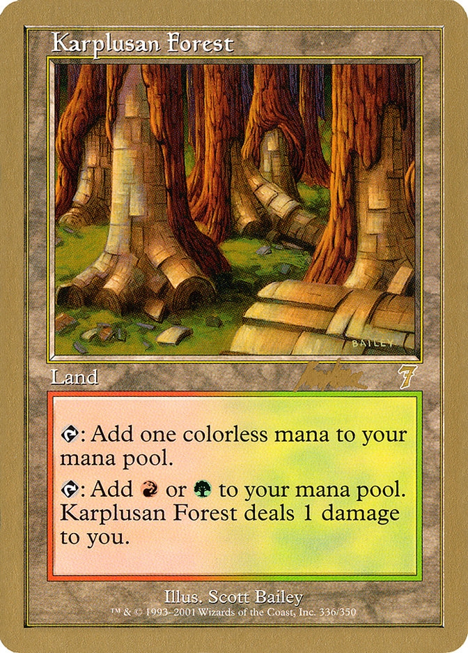 Karplusan Forest (Brian Kibler) [World Championship Decks 2002] | Gear Gaming Bentonville