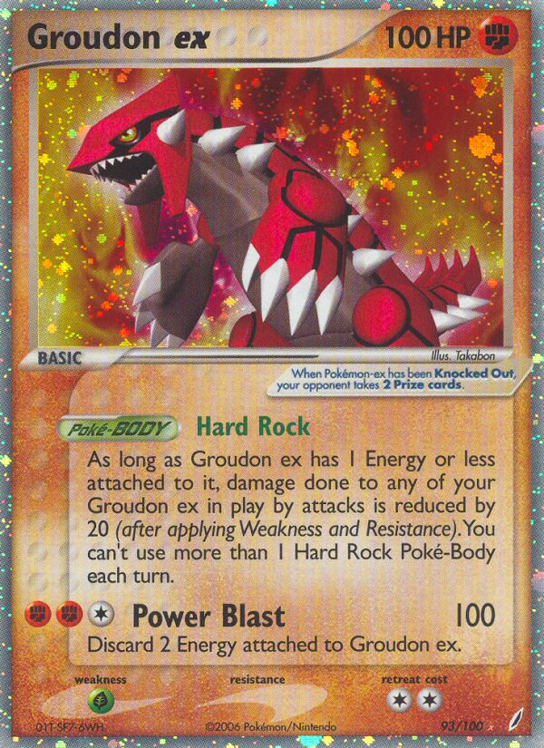 Groudon ex (93/100) [EX: Crystal Guardians] | Gear Gaming Bentonville