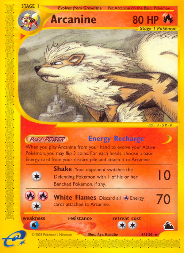 Arcanine (3/144) [Skyridge] | Gear Gaming Bentonville